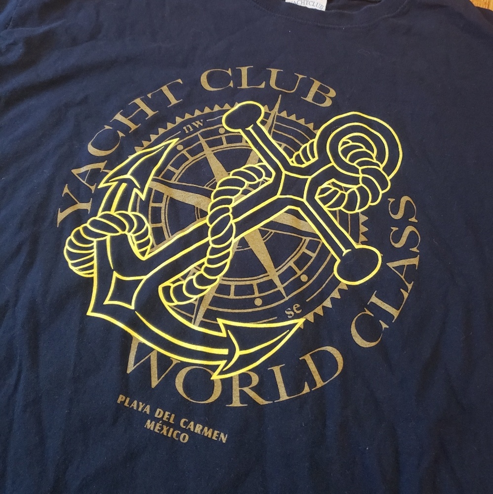 Yacht Club World Class Playa Del Carmen Mexico Tee - Picture 2 of 6